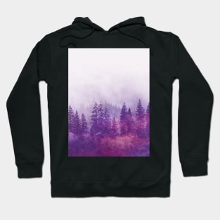 Purple Foggy Forest Hoodie